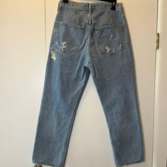 AGOLDE 90’s Mid Rise Loose Fit Fall Out Blue Women’s Size 25 Style A069C-811 - Picture 5 of 11